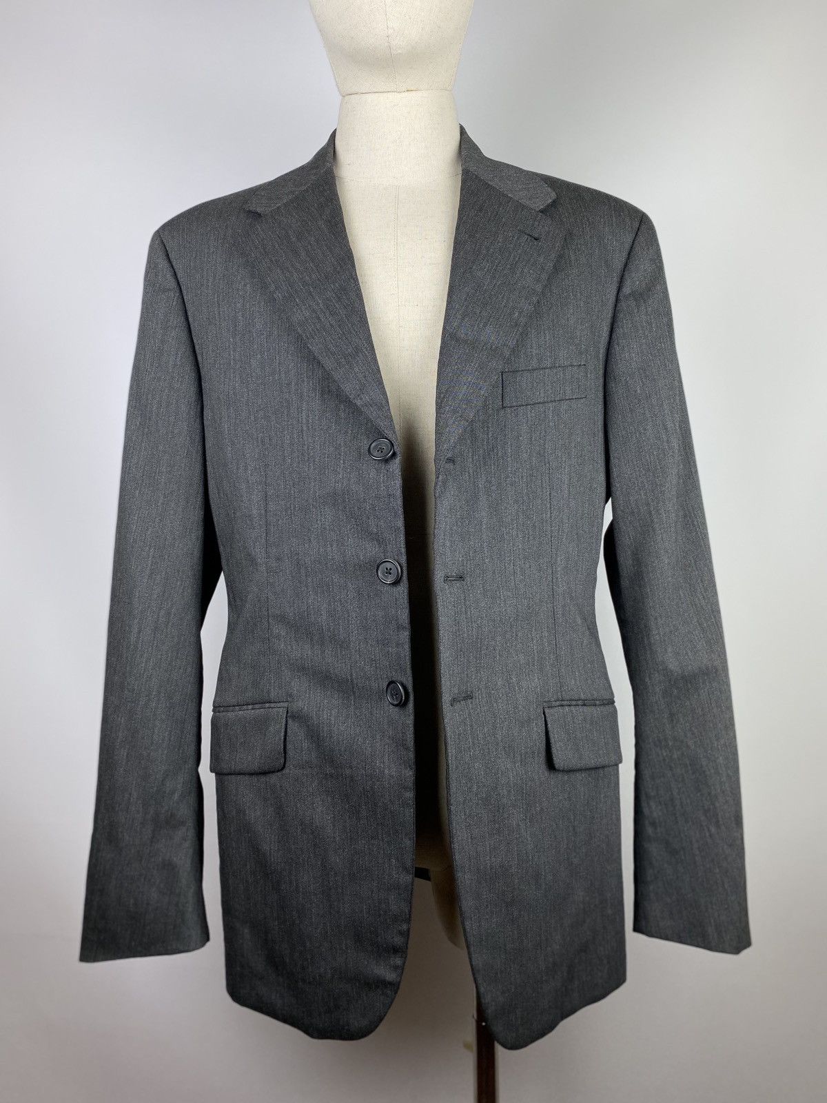 Prada × Vintage Prada vintage men’s fleece wool blazer jacket sport coat Size 40L - 13 Thumbnail