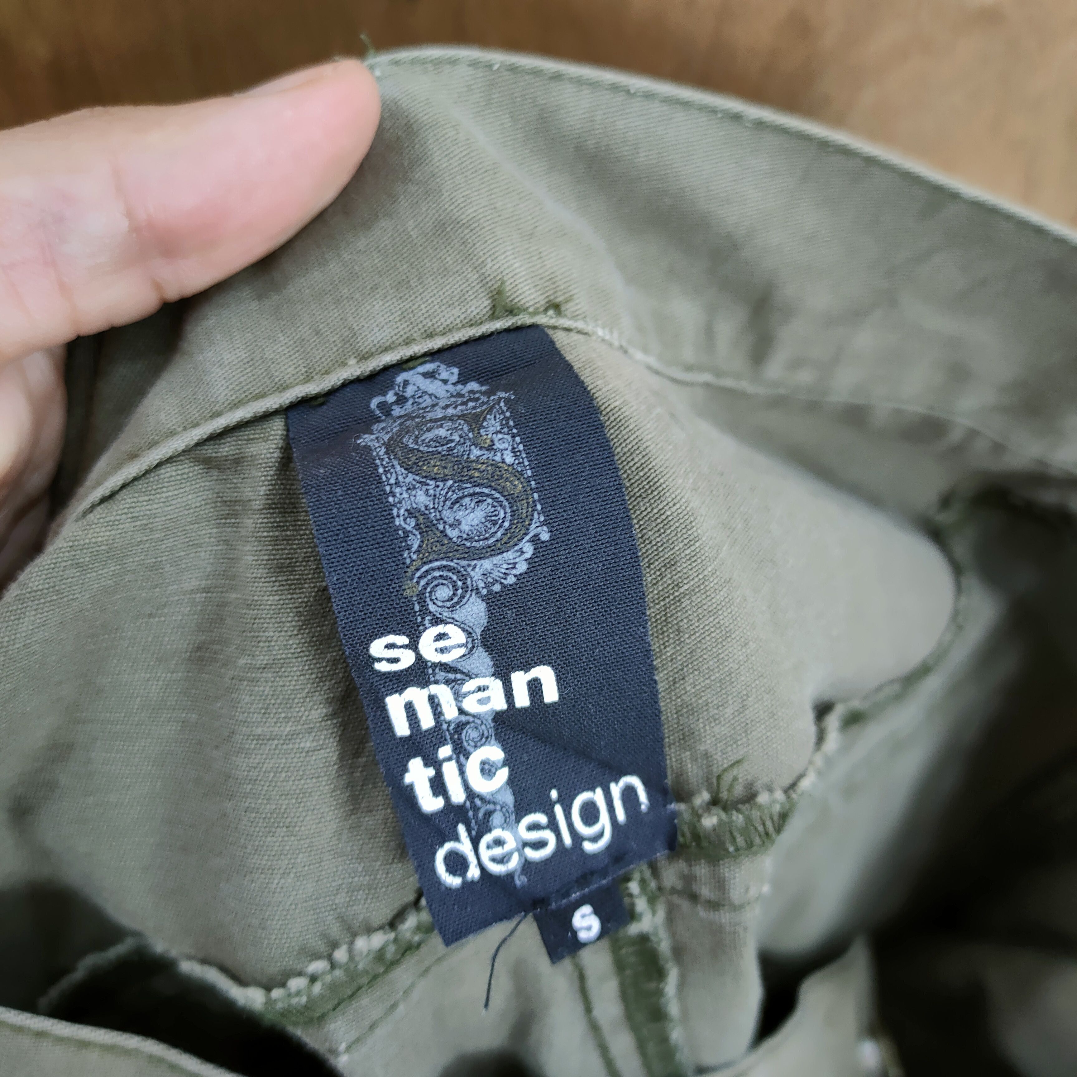 Japanese Brand VINTAGE SEMANTIC DESIGN FADED DOUBLE KNEE CARGO PANTS Size US 30 / EU 46 - 13 Thumbnail