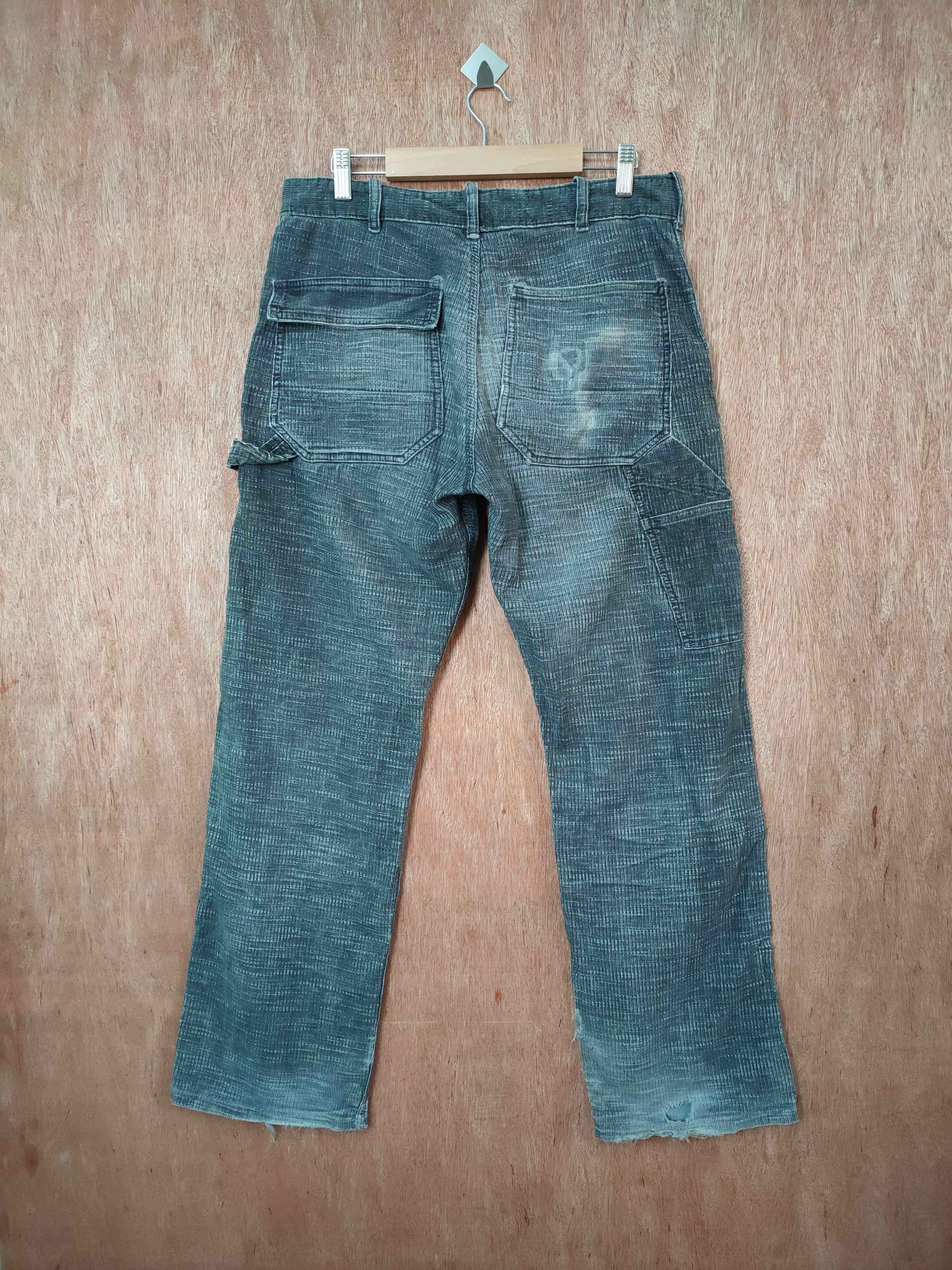 Japanese Brand VINTAGE CANVAS GREEDY FADED CARGO PANTS Size US 32 / EU 48 - 7 Thumbnail