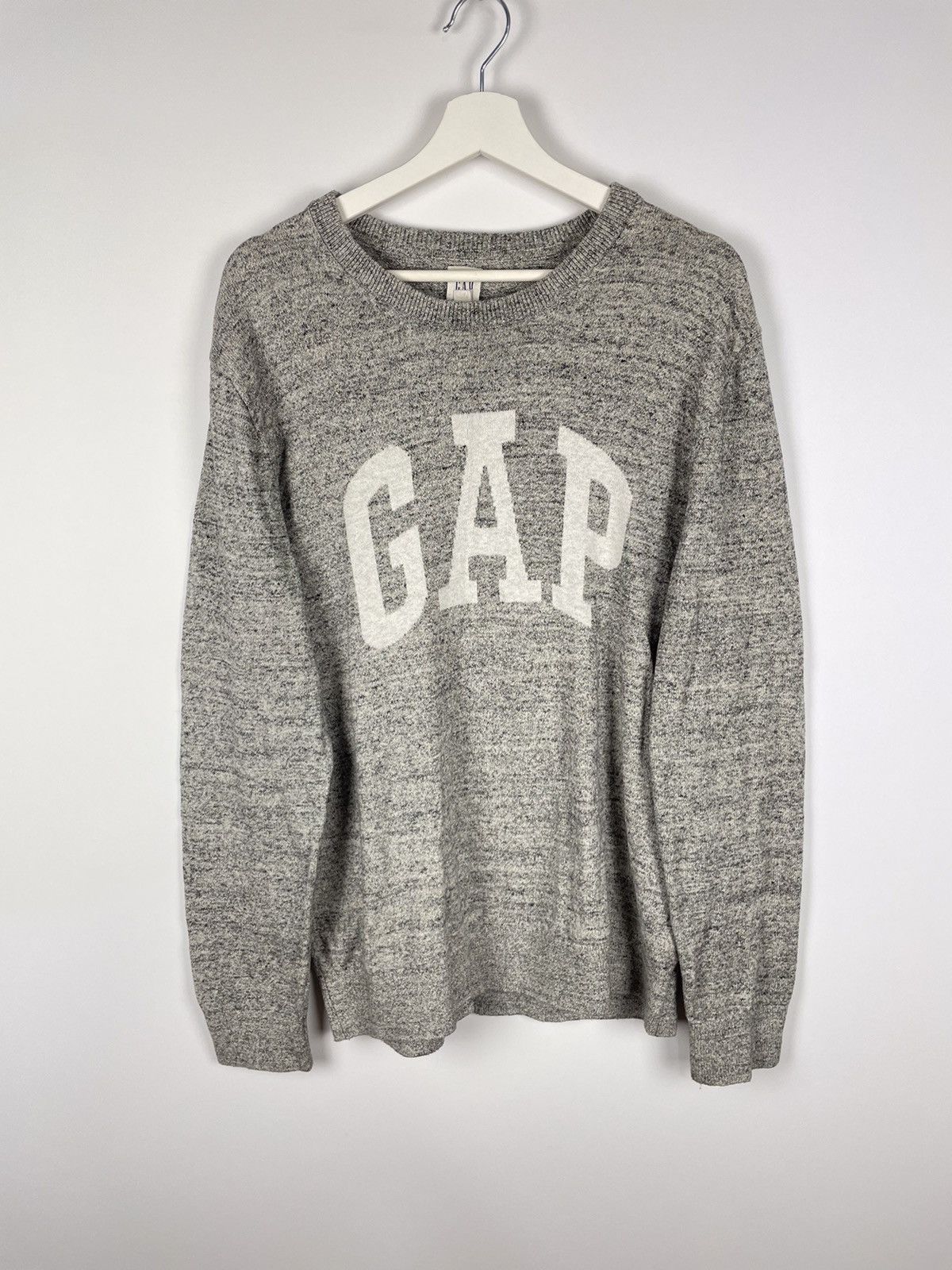 Gap Gap Big Center Logo Gray Sweater Pullover Jumper size L Size US L / EU 52-54 / 3 - 1 Thumbnail