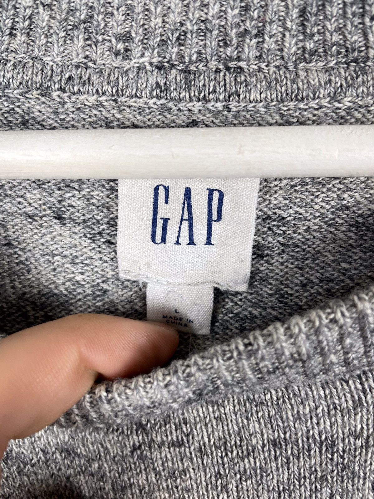 Gap Gap Big Center Logo Gray Sweater Pullover Jumper size L Size US L / EU 52-54 / 3 - 6 Thumbnail