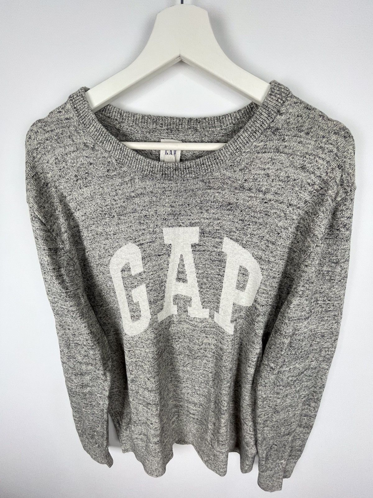 Gap Gap Big Center Logo Gray Sweater Pullover Jumper size L Size US L / EU 52-54 / 3 - 2 Thumbnail