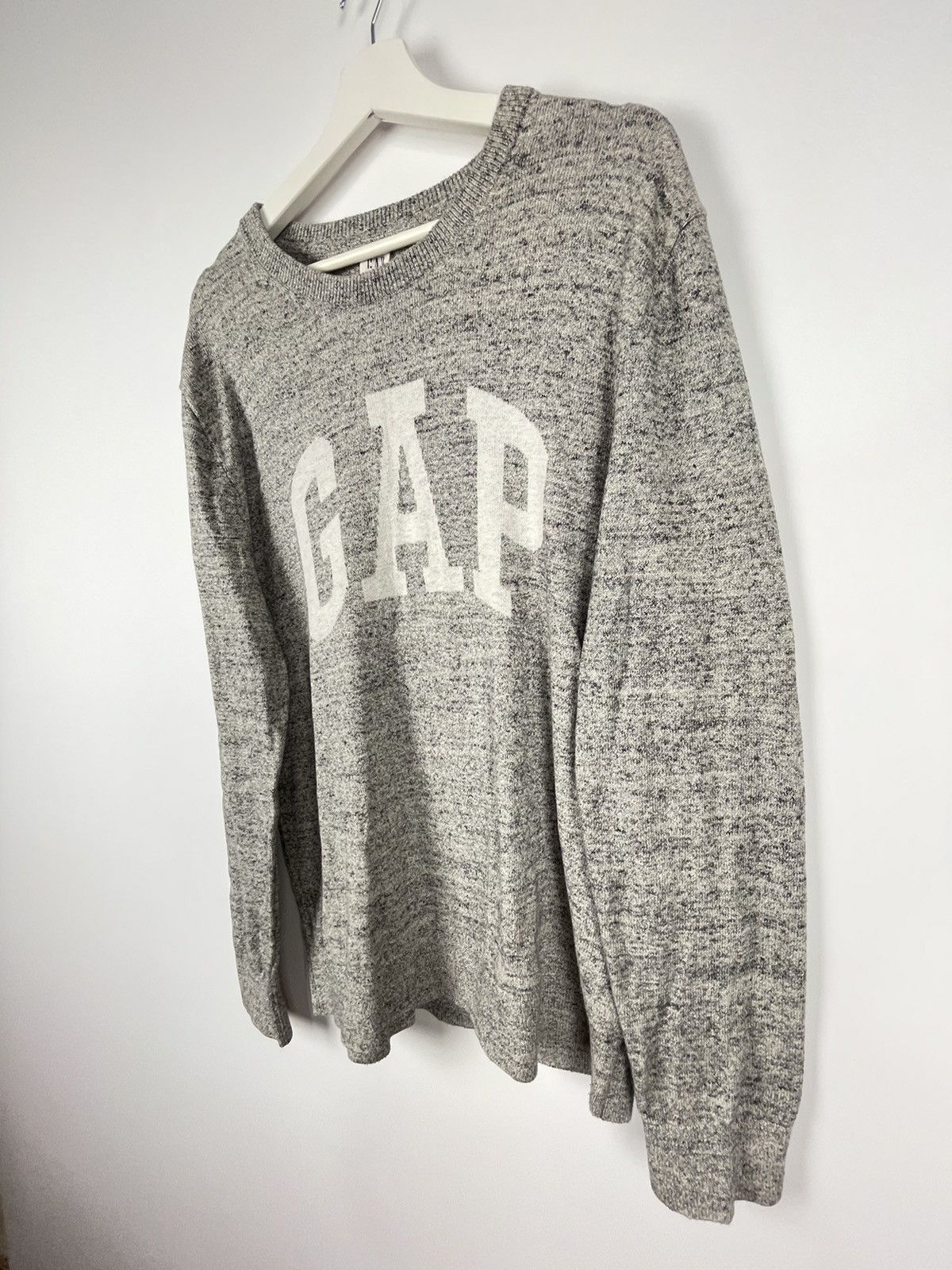 Gap Gap Big Center Logo Gray Sweater Pullover Jumper size L Size US L / EU 52-54 / 3 - 4 Thumbnail