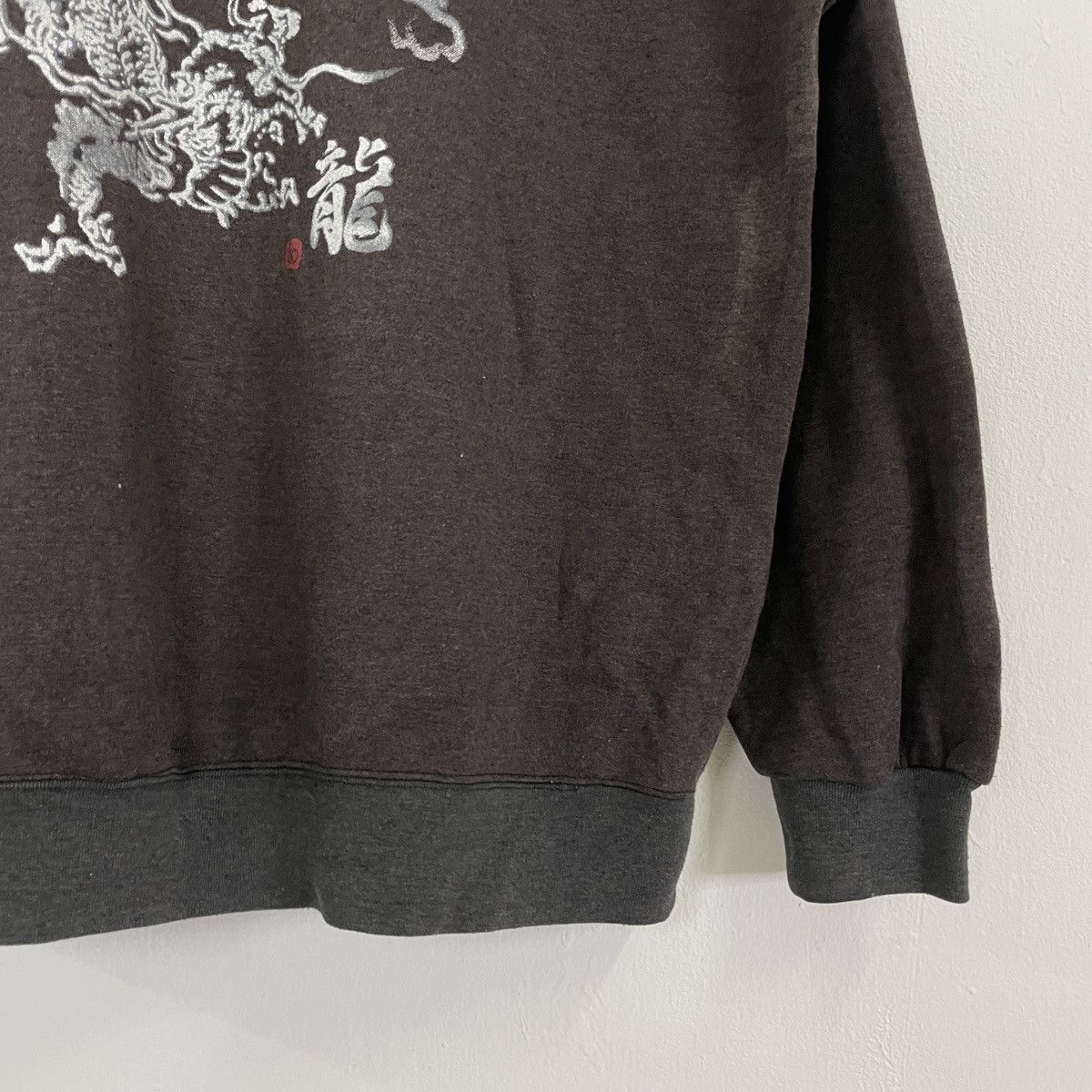 Japanese Brand Vintage Bullet Noise Sukajan Dragon Hoodies Sweatshirt Size US XL / EU 56 / 4 - 2 Thumbnail