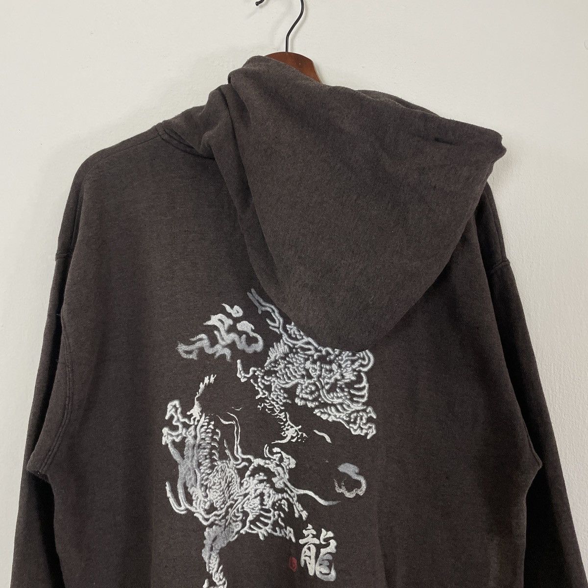 Japanese Brand Vintage Bullet Noise Sukajan Dragon Hoodies Sweatshirt Size US XL / EU 56 / 4 - 4 Thumbnail