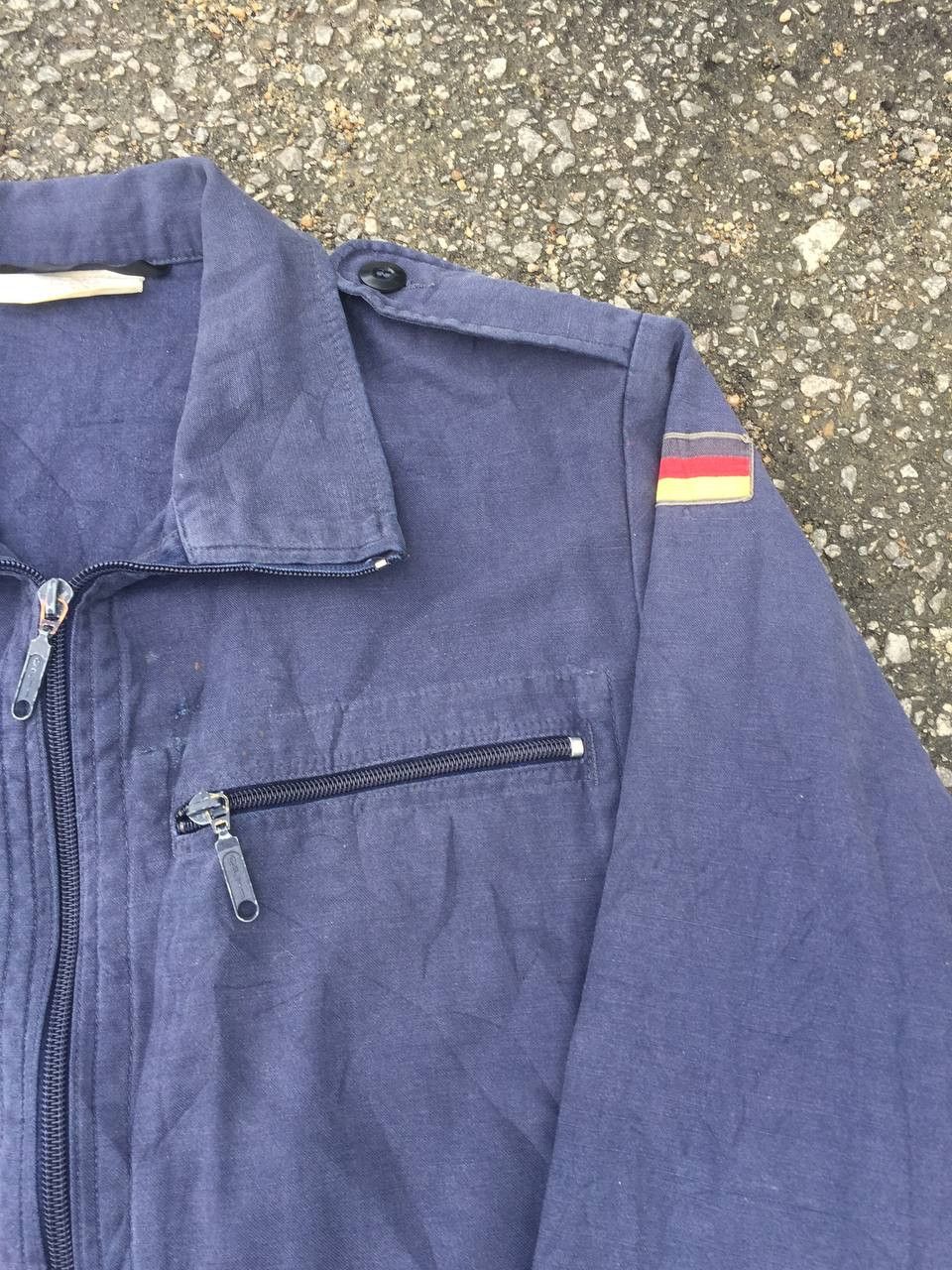 Vintage Vintage German Army Zipper Jacket Dark Opti Zipper Size US L / EU 52-54 / 3 - 3 Thumbnail