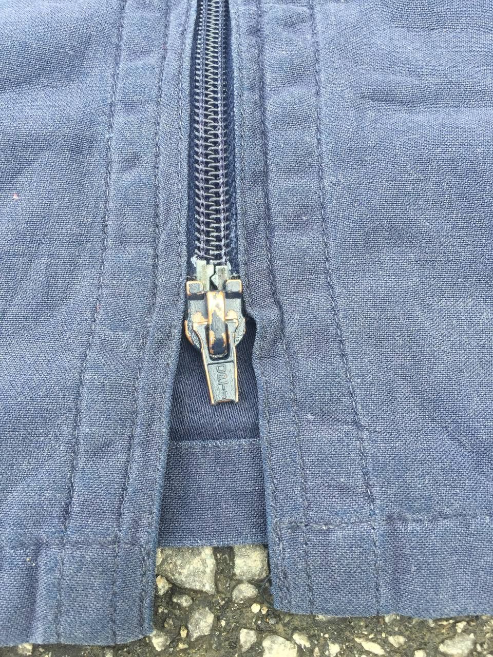 Vintage Vintage German Army Zipper Jacket Dark Opti Zipper Size US L / EU 52-54 / 3 - 8 Thumbnail