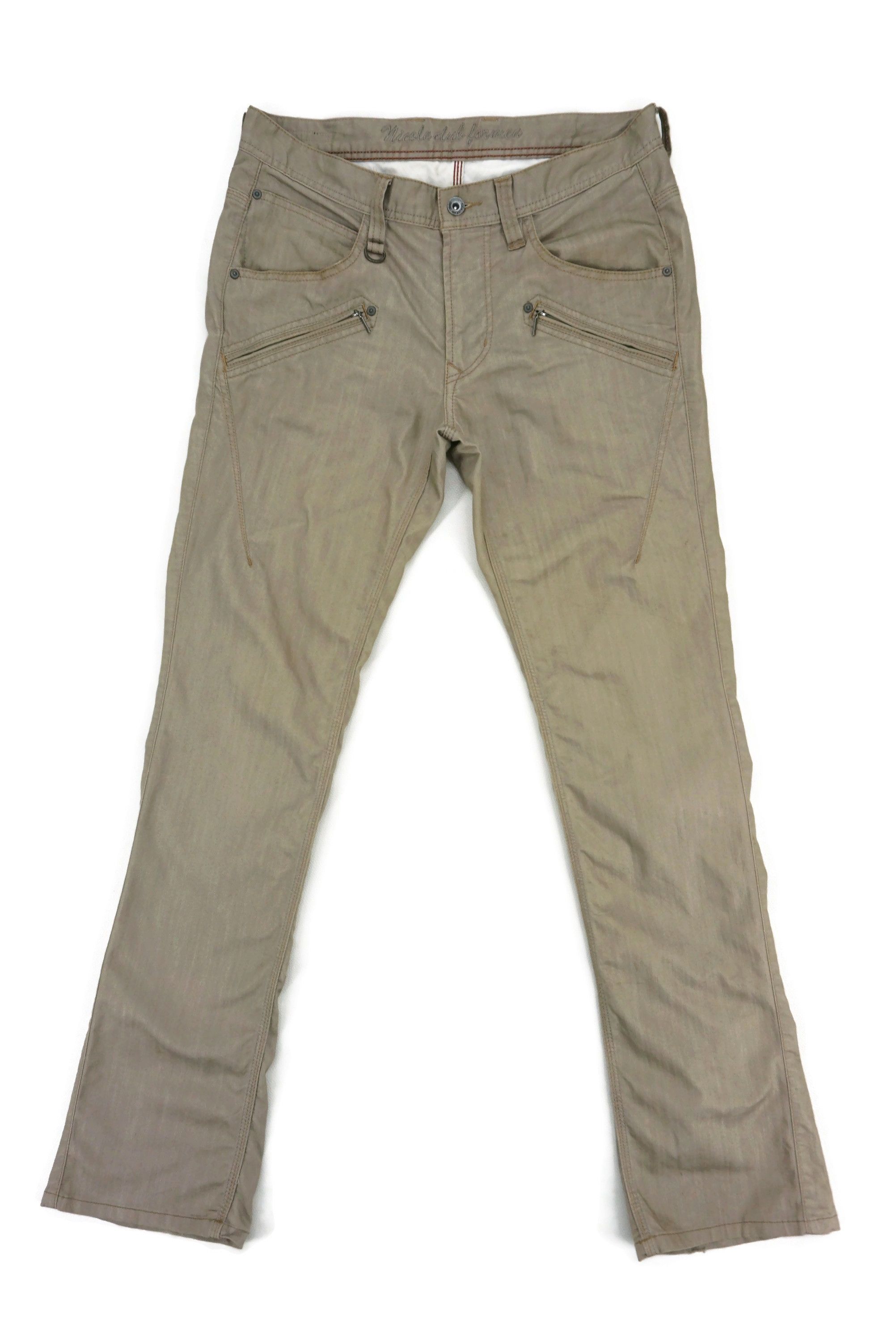 image of Matsuda x Rockers Bootcut Pants Nicole Tactical Flare Multi Zipper in Brown, Men's (Size 32)
