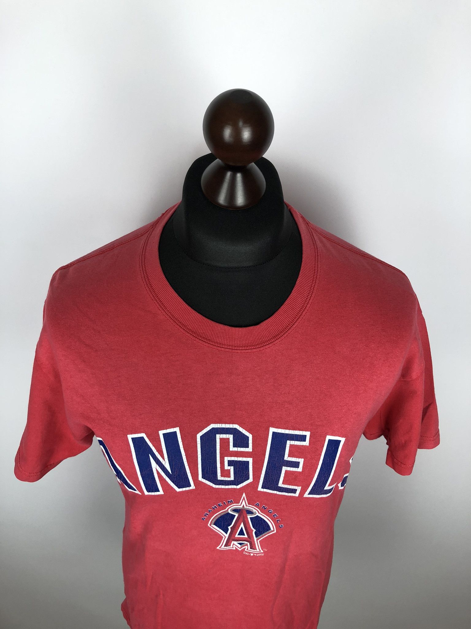 NFL Vintage NFL Angels Anaheim 2002 Red T-Shirt Rare Size US M / EU 48-50 / 2 - 3 Thumbnail