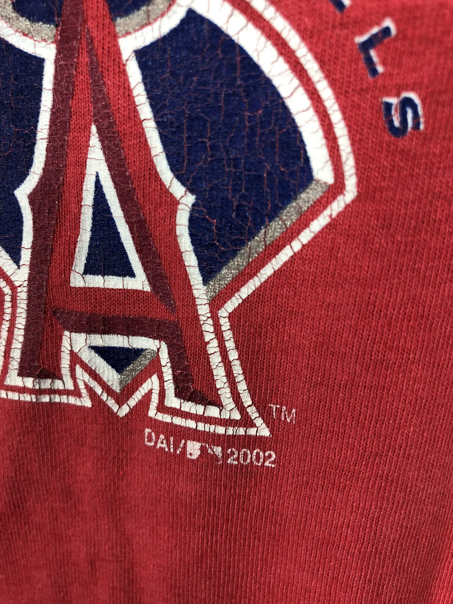 NFL Vintage NFL Angels Anaheim 2002 Red T-Shirt Rare Size US M / EU 48-50 / 2 - 5 Thumbnail
