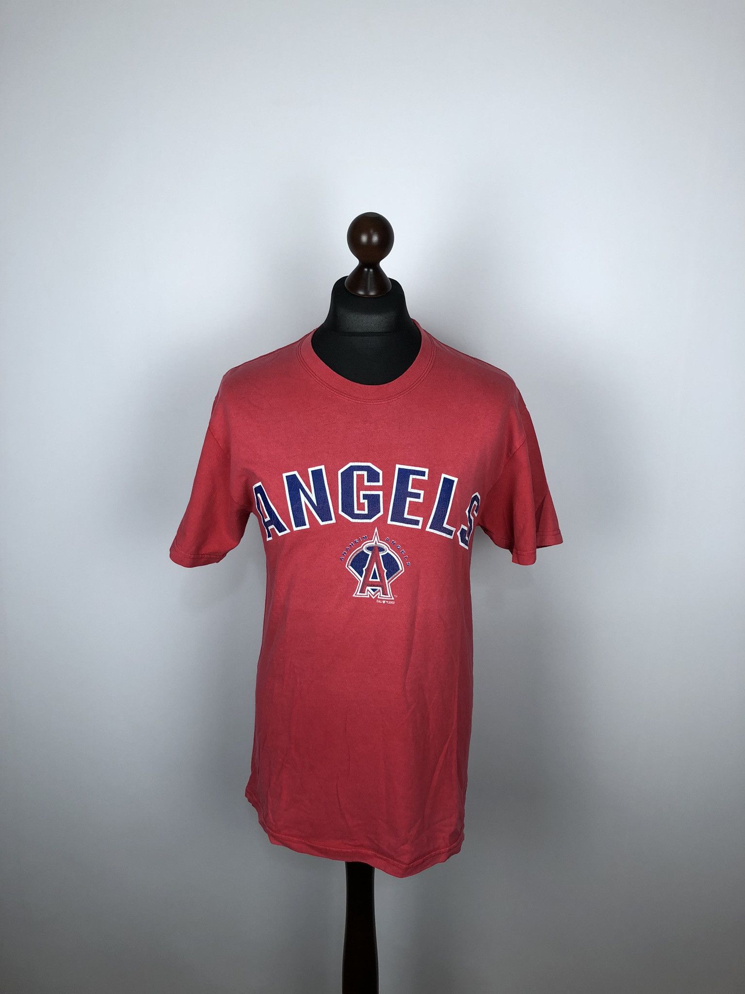 NFL Vintage NFL Angels Anaheim 2002 Red T-Shirt Rare Size US M / EU 48-50 / 2 - 2 Thumbnail