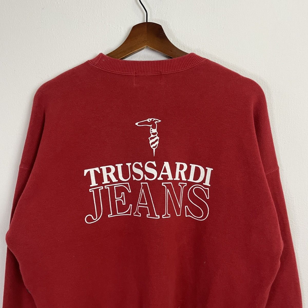Trussardi Vintage Trussardi Jeans Big Logo Sweatshirt Size US L / EU 52-54 / 3 - 4 Thumbnail