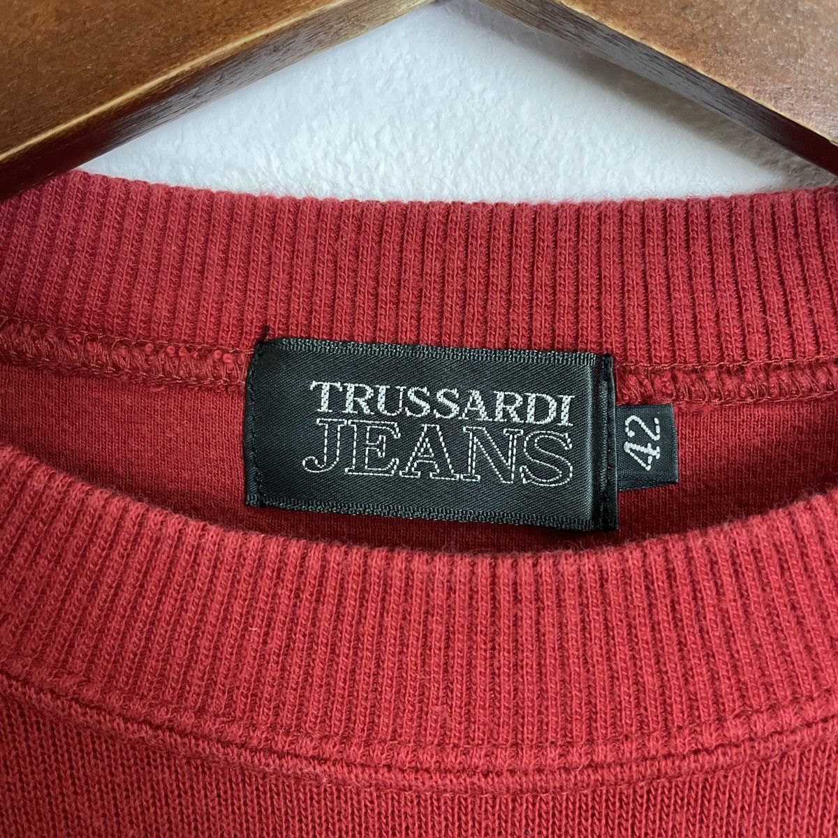 Trussardi Vintage Trussardi Jeans Big Logo Sweatshirt Size US L / EU 52-54 / 3 - 9 Thumbnail