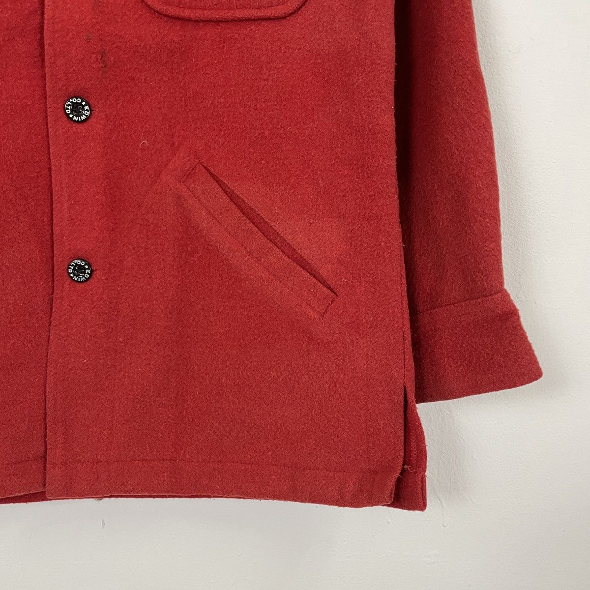 Edwin Vintage 90s Edwin Button Ups Wool Jacket Size US M / EU 48-50 / 2 - 2 Thumbnail