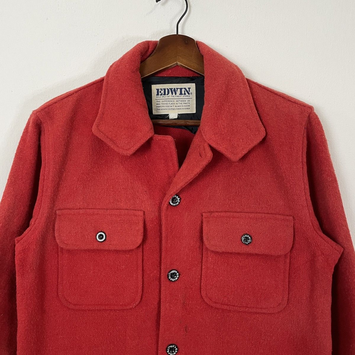 Edwin Vintage 90s Edwin Button Ups Wool Jacket Size US M / EU 48-50 / 2 - 4 Thumbnail