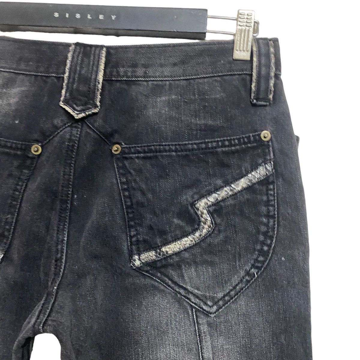 semanticdesign SEMANTIC DESIGN Snakeskin Black Denim Jeans Size US 30 / EU 46 - 12 Thumbnail