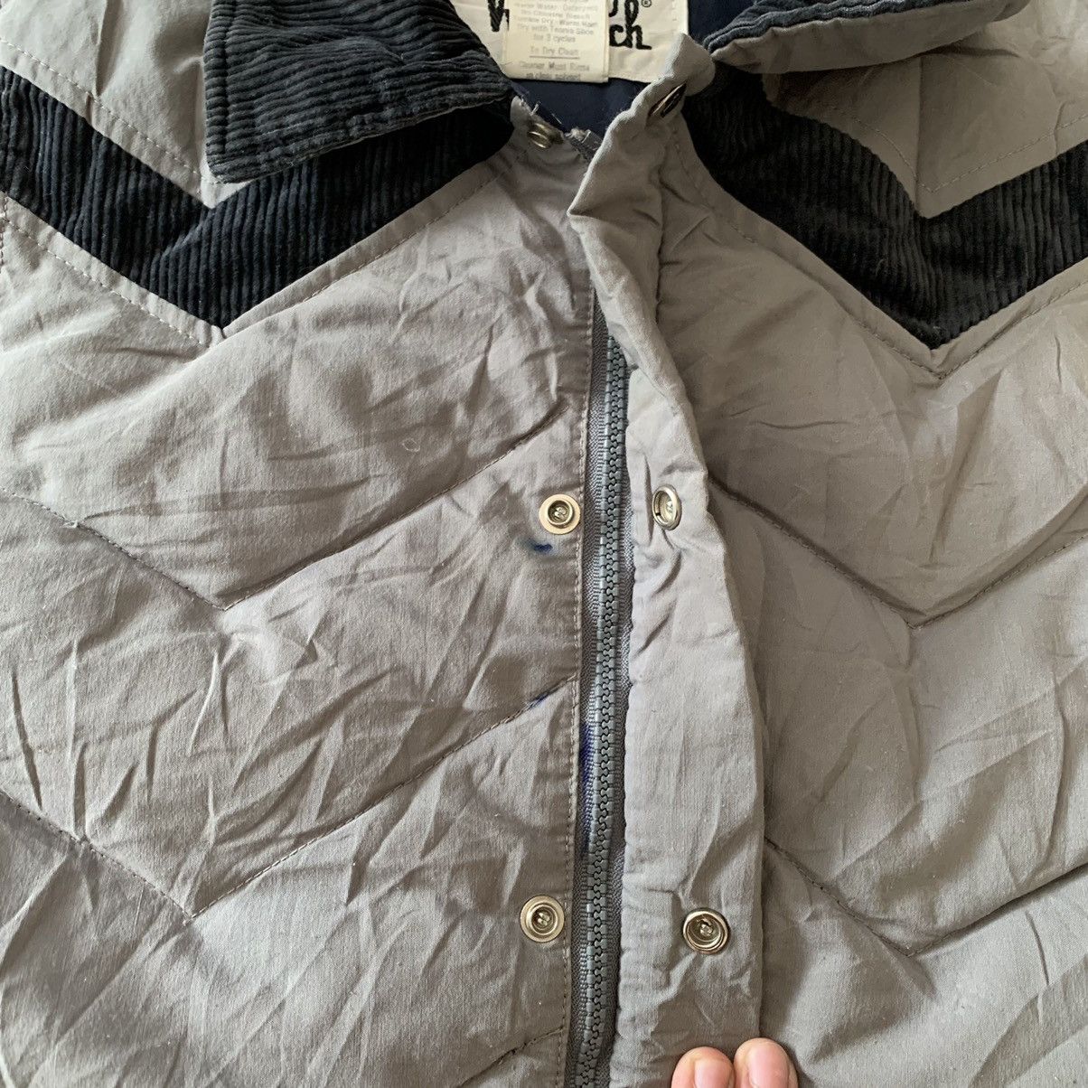 Vintage Vintage gray Wool Rich Puffer Vest Size US L / EU 52-54 / 3 - 7 Thumbnail