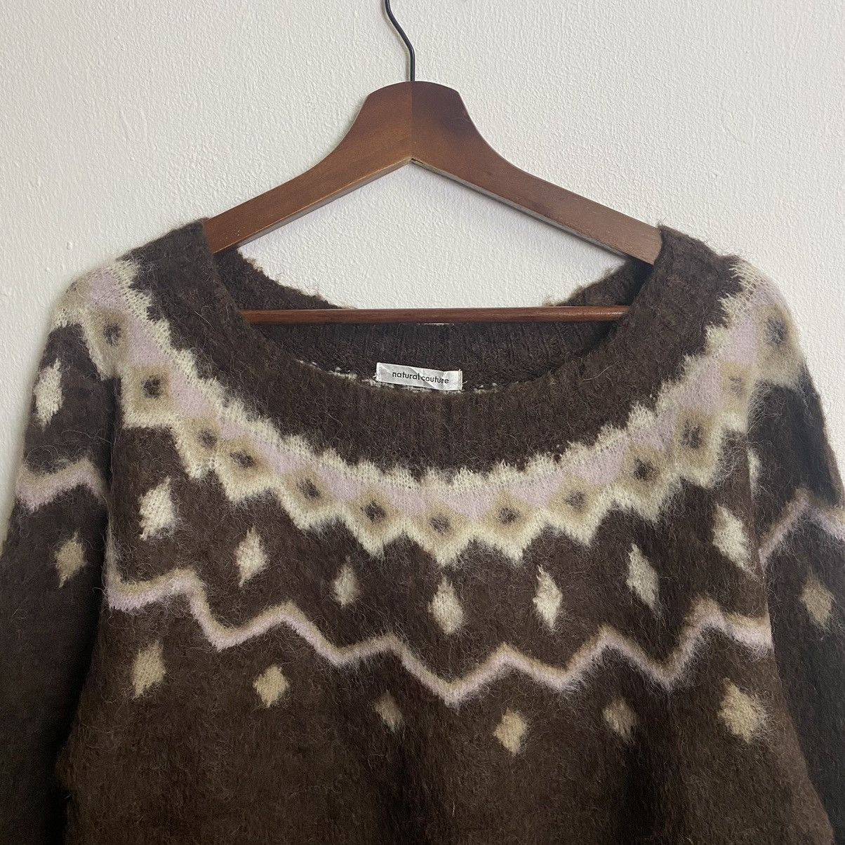 Homespun Knitwear × Other Vintage Natural Couture Mohair Knitwear Jumper Size US M / EU 48-50 / 2 - 4 Thumbnail