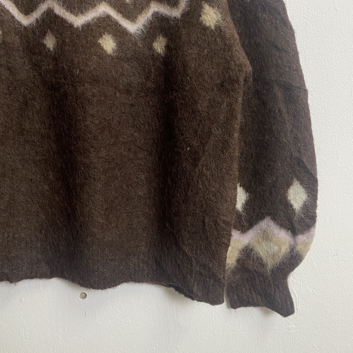 Homespun Knitwear × Other Vintage Natural Couture Mohair Knitwear Jumper Size US M / EU 48-50 / 2 - 3 Thumbnail