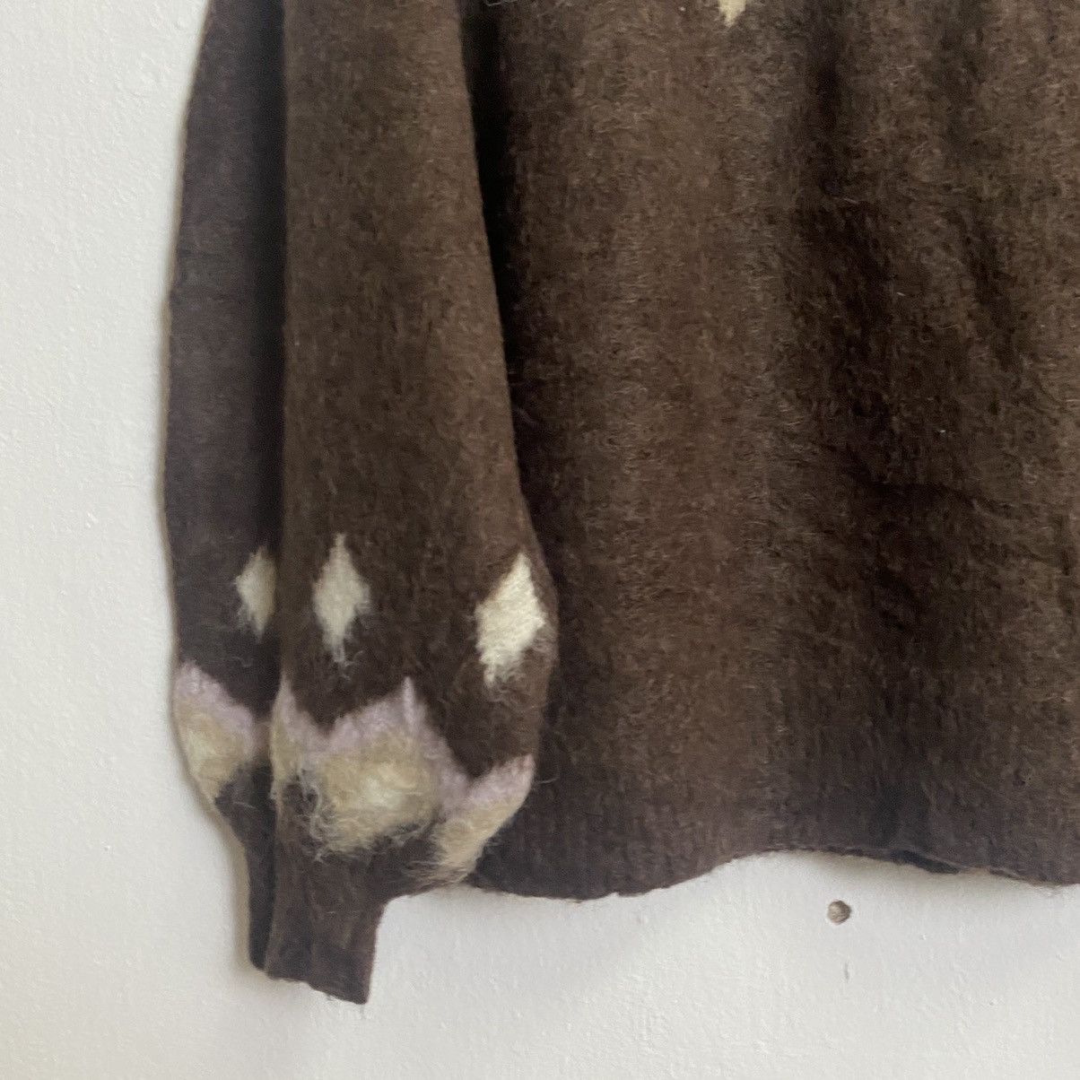 Homespun Knitwear × Other Vintage Natural Couture Mohair Knitwear Jumper Size US M / EU 48-50 / 2 - 9 Thumbnail