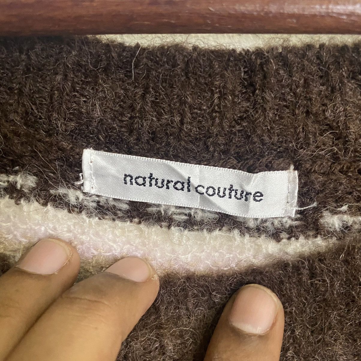 Homespun Knitwear × Other Vintage Natural Couture Mohair Knitwear Jumper Size US M / EU 48-50 / 2 - 5 Thumbnail