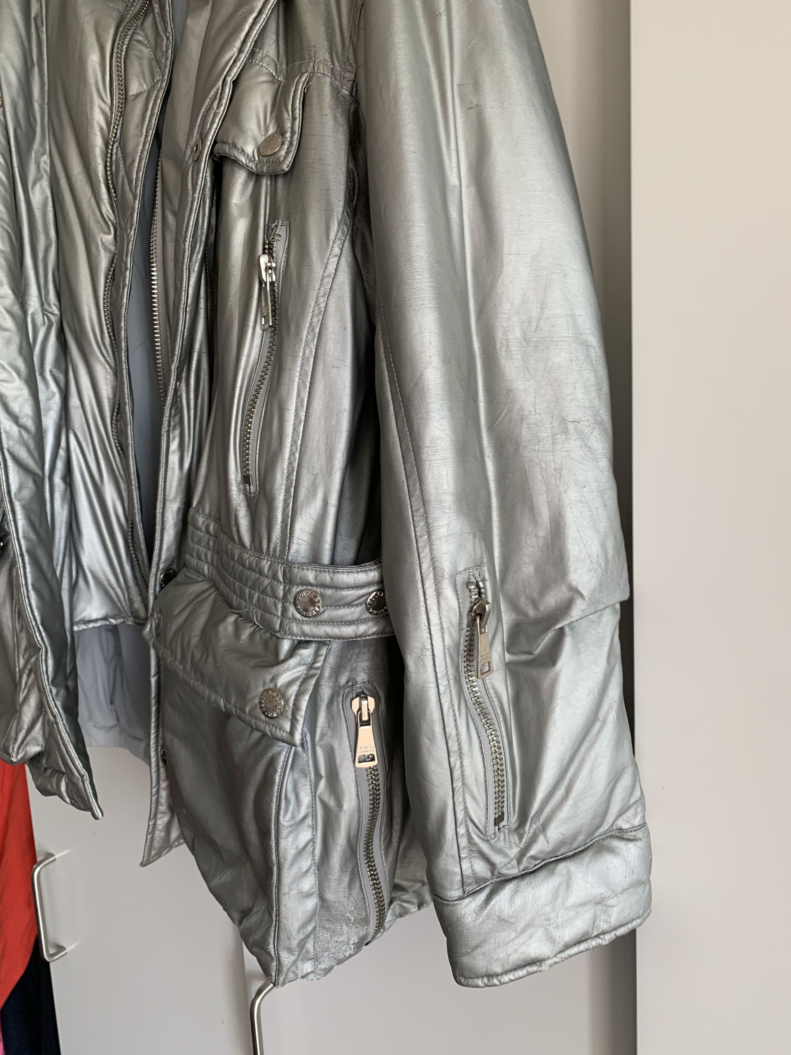 Dolce & Gabbana Dolce & Gabbana Silver Winter Jacket Size US XL / EU 56 / 4 - 2 Thumbnail