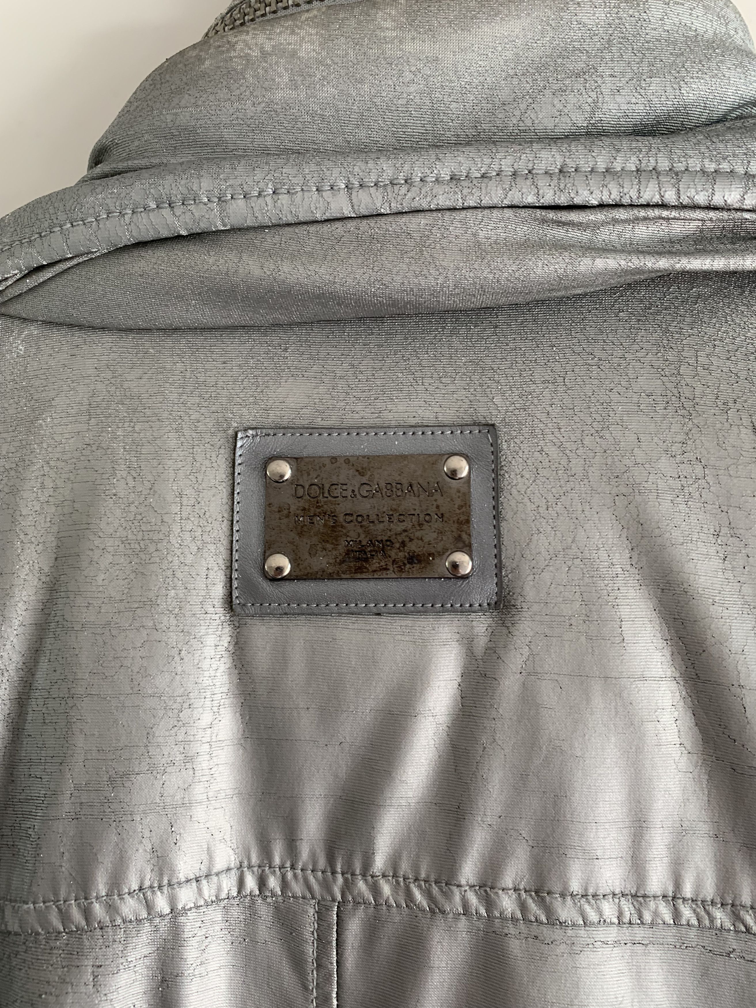 Dolce & Gabbana Dolce & Gabbana Silver Winter Jacket Size US XL / EU 56 / 4 - 7 Thumbnail