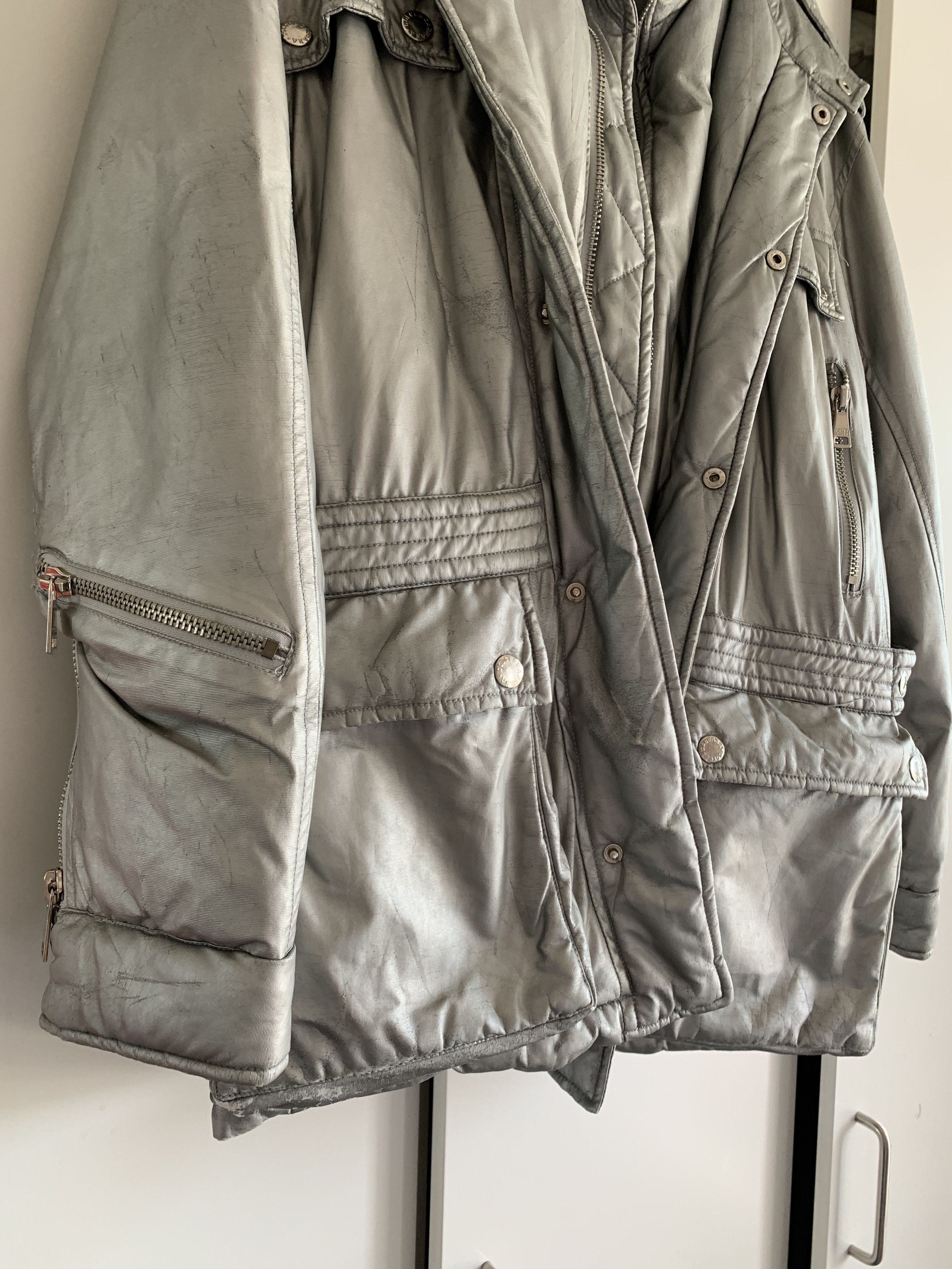 Dolce & Gabbana Dolce & Gabbana Silver Winter Jacket Size US XL / EU 56 / 4 - 3 Thumbnail