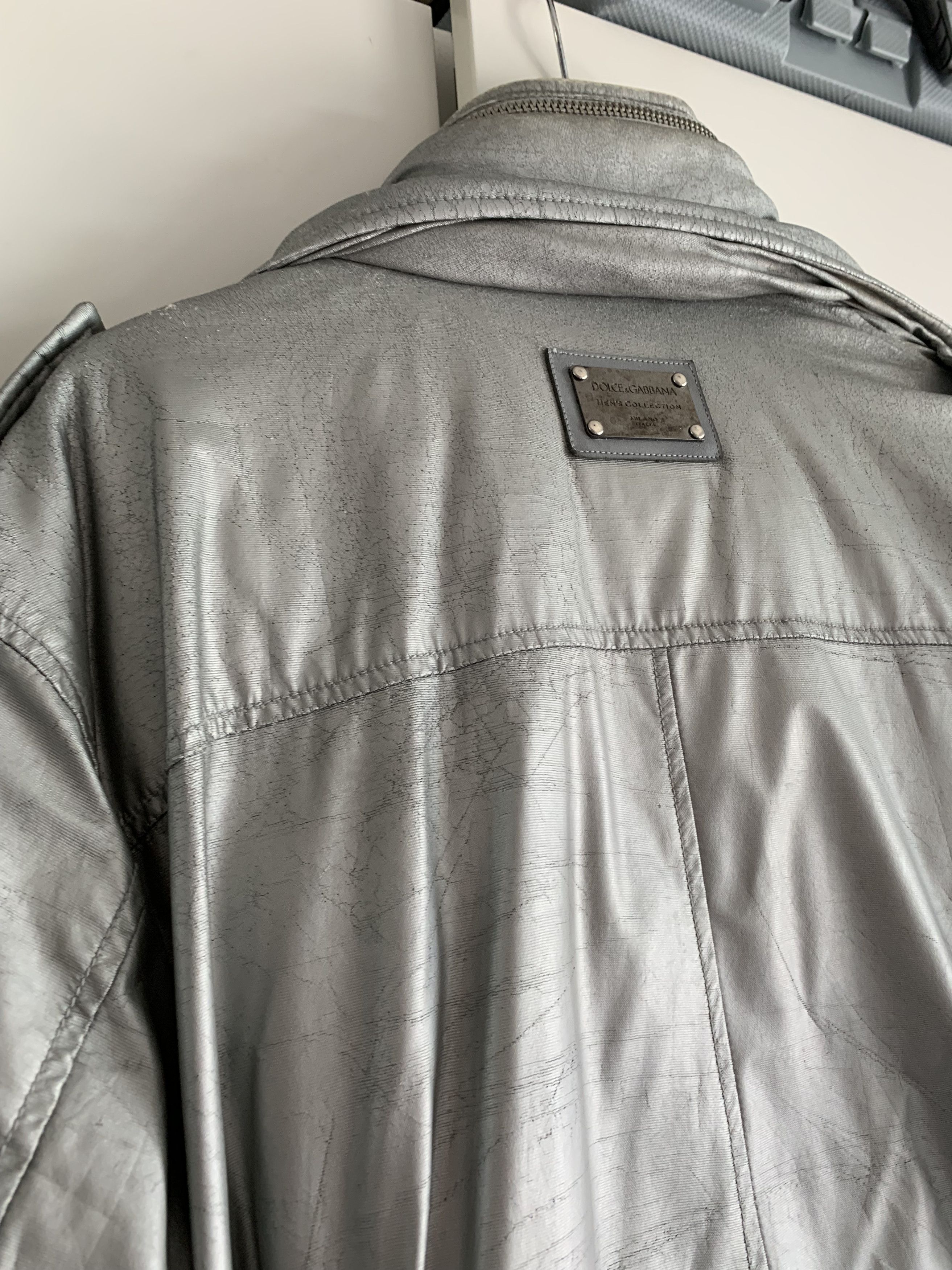 Dolce & Gabbana Dolce & Gabbana Silver Winter Jacket Size US XL / EU 56 / 4 - 9 Thumbnail