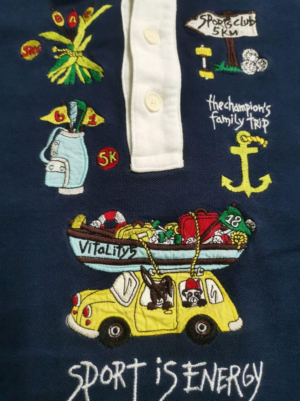 Japanese Brand × Jean Charles De Castelbajac × Vintage Vintage Jean Charles de Castelbajac Polo Tshirt Size US XL / EU 56 / 4 - 3 Thumbnail