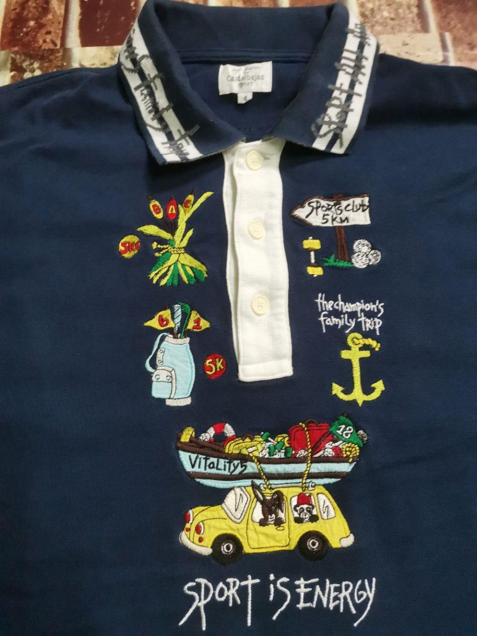 Japanese Brand × Jean Charles De Castelbajac × Vintage Vintage Jean Charles de Castelbajac Polo Tshirt Size US XL / EU 56 / 4 - 9 Thumbnail