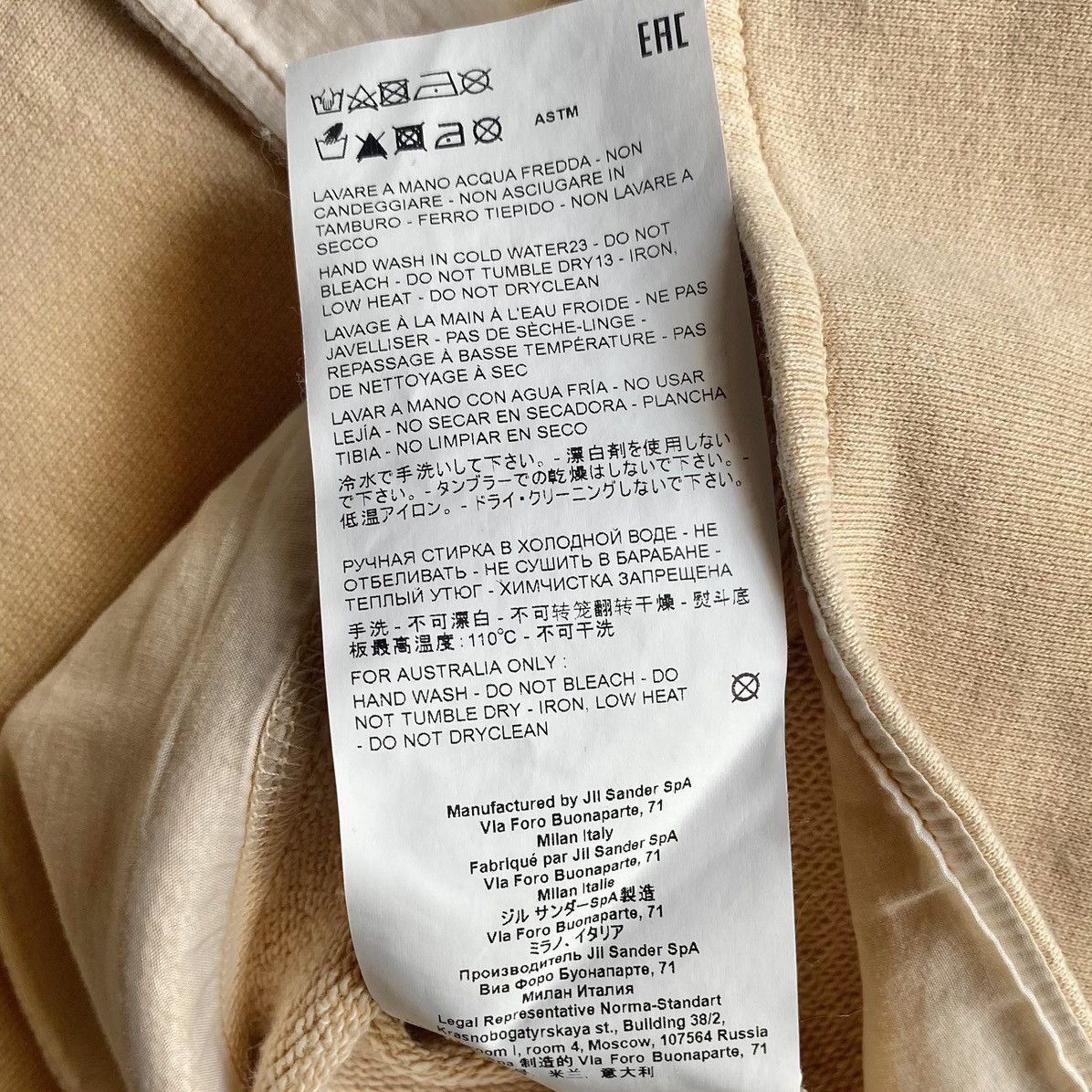 Jil Sander Jil Sander Double Zip Pocket Oversize Jersey T Shirt Size US M / EU 48-50 / 2 - 7 Thumbnail