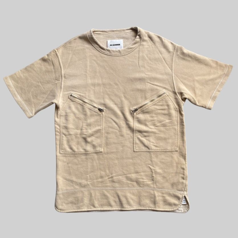Jil Sander Jil Sander Double Zip Pocket Oversize Jersey T Shirt Size US M / EU 48-50 / 2 - 1 Thumbnail