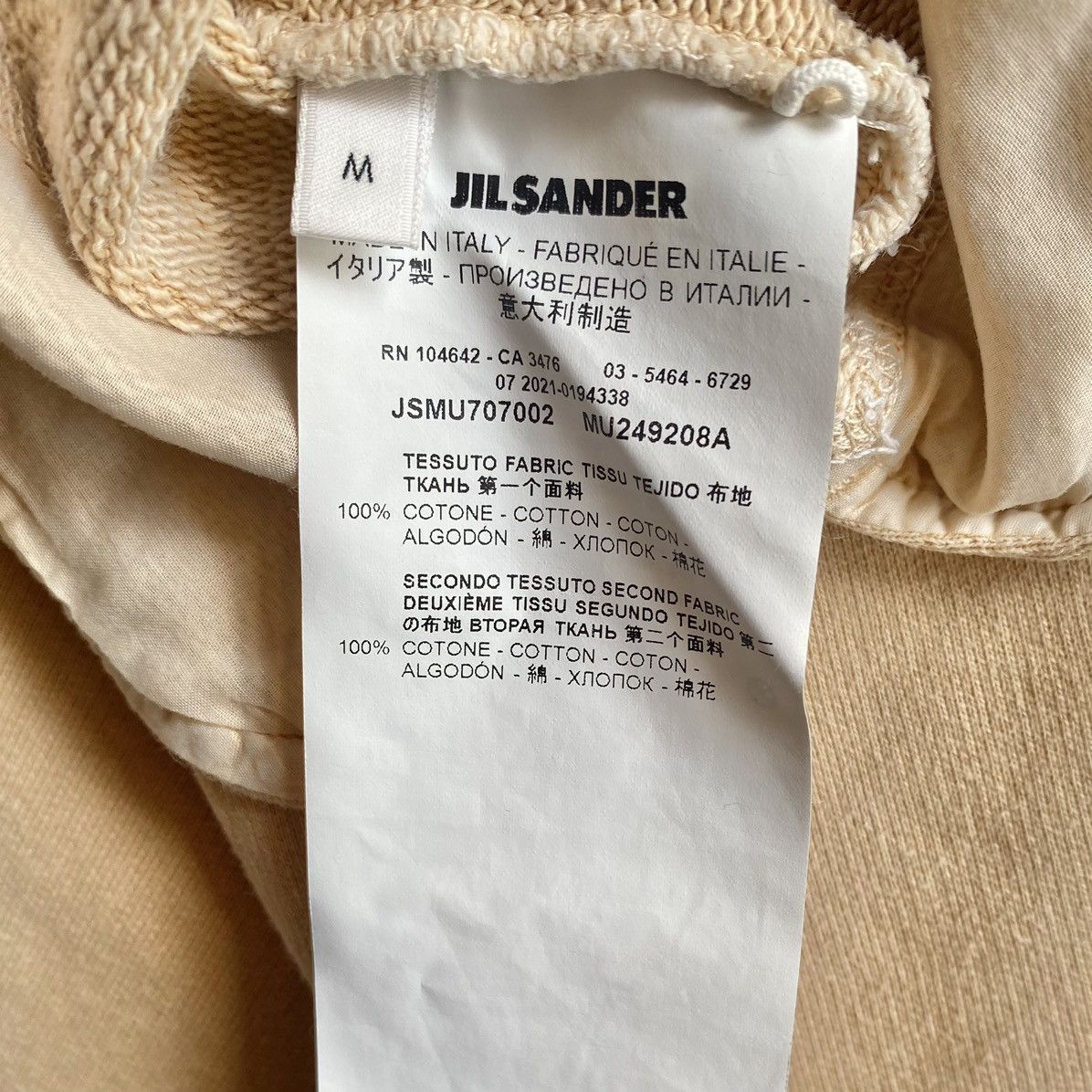 Jil Sander Jil Sander Double Zip Pocket Oversize Jersey T Shirt Size US M / EU 48-50 / 2 - 6 Thumbnail