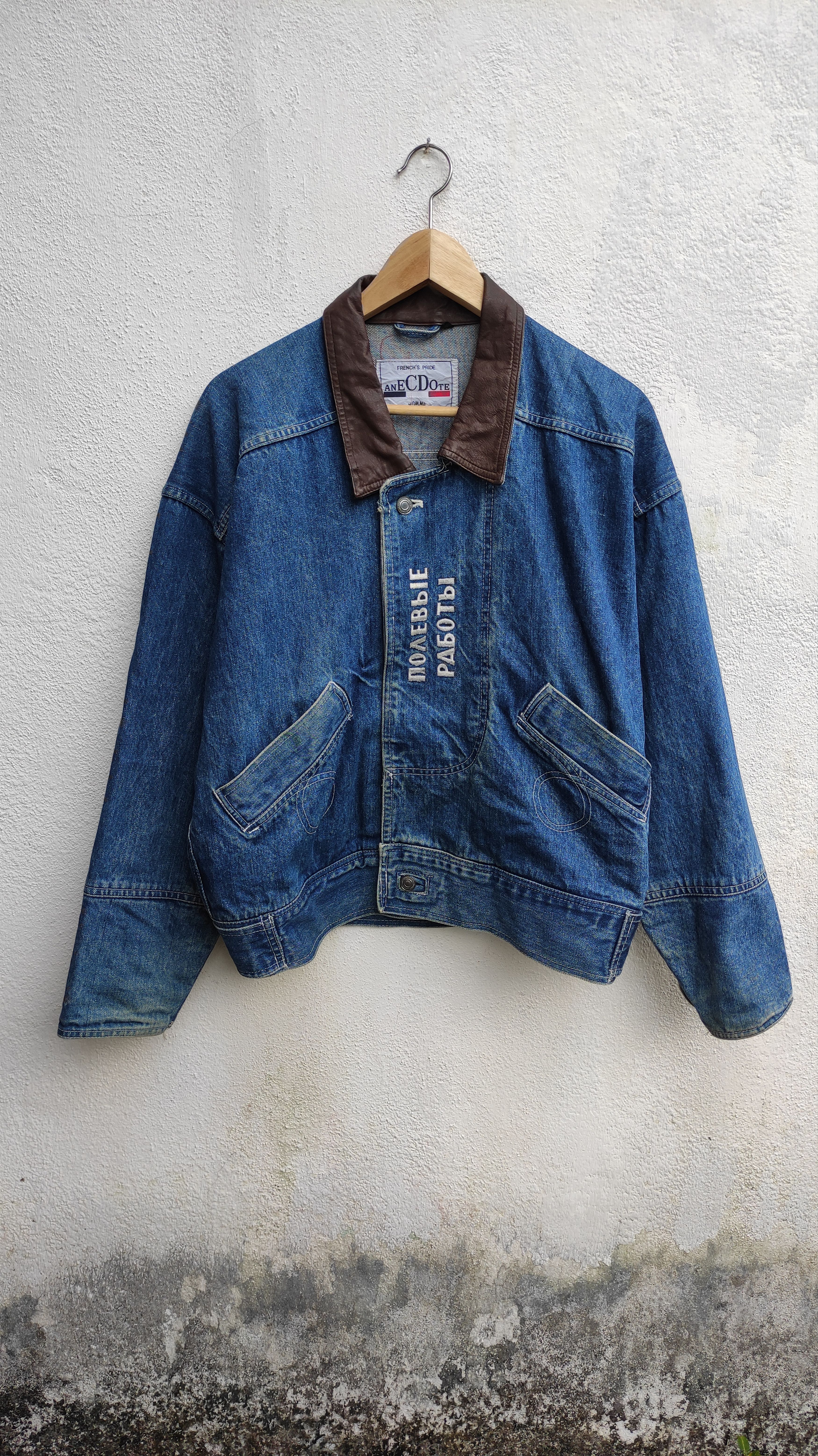 Japanese Brand Vintage Retro ANECDOTE HOMME French's Pride Denim Jacket Size US M / EU 48-50 / 2 - 1 Thumbnail