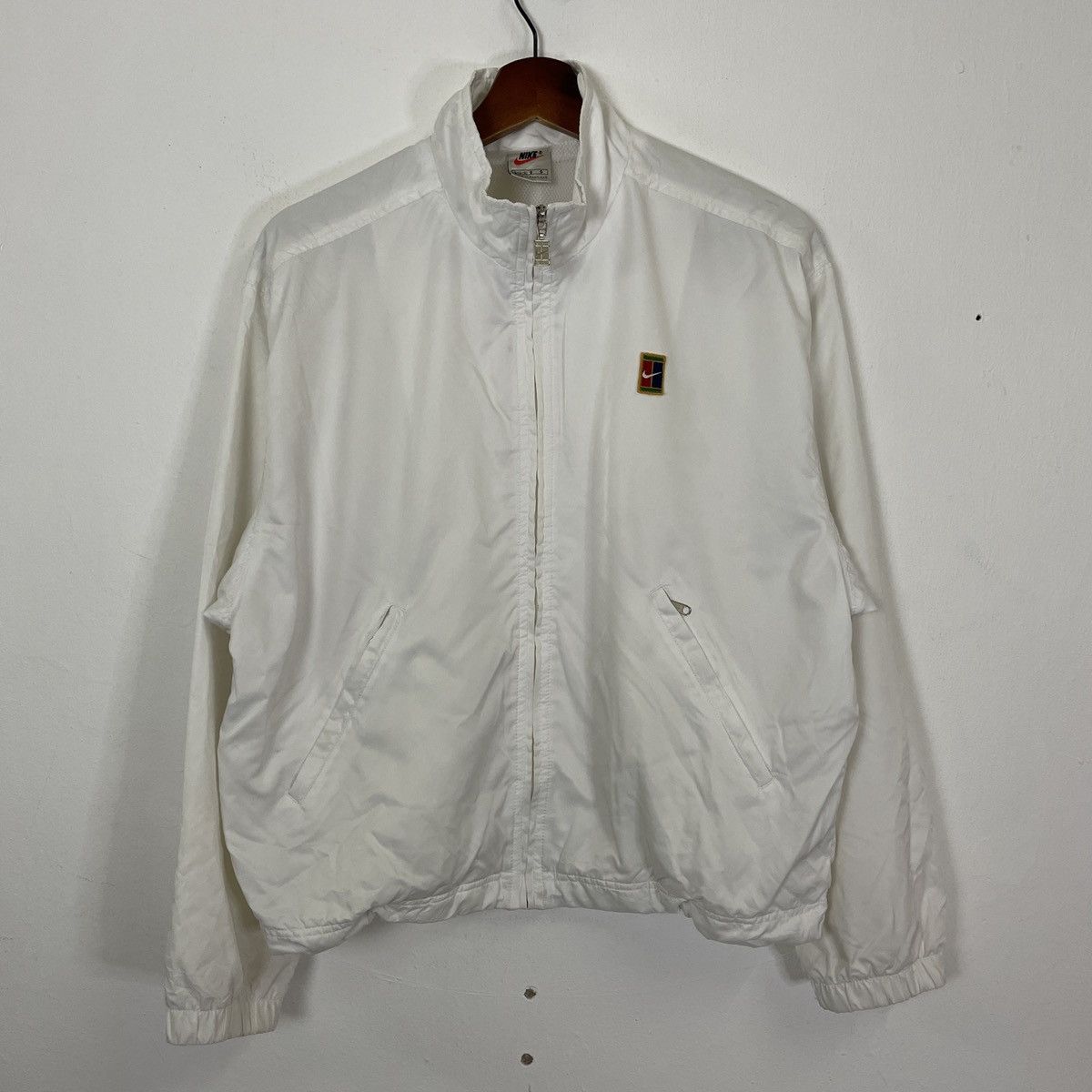 Vintage 90s Nike Court Embroidery Small Logo Sweater