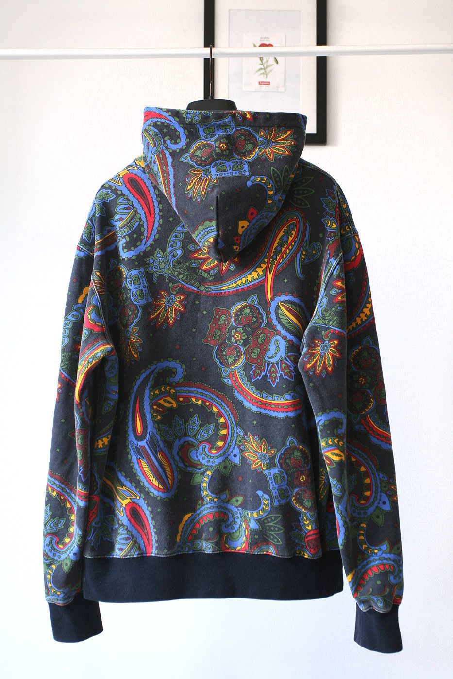 Billionaire Boys Club BBC Paisley Print Spell out Hoodie M Tops