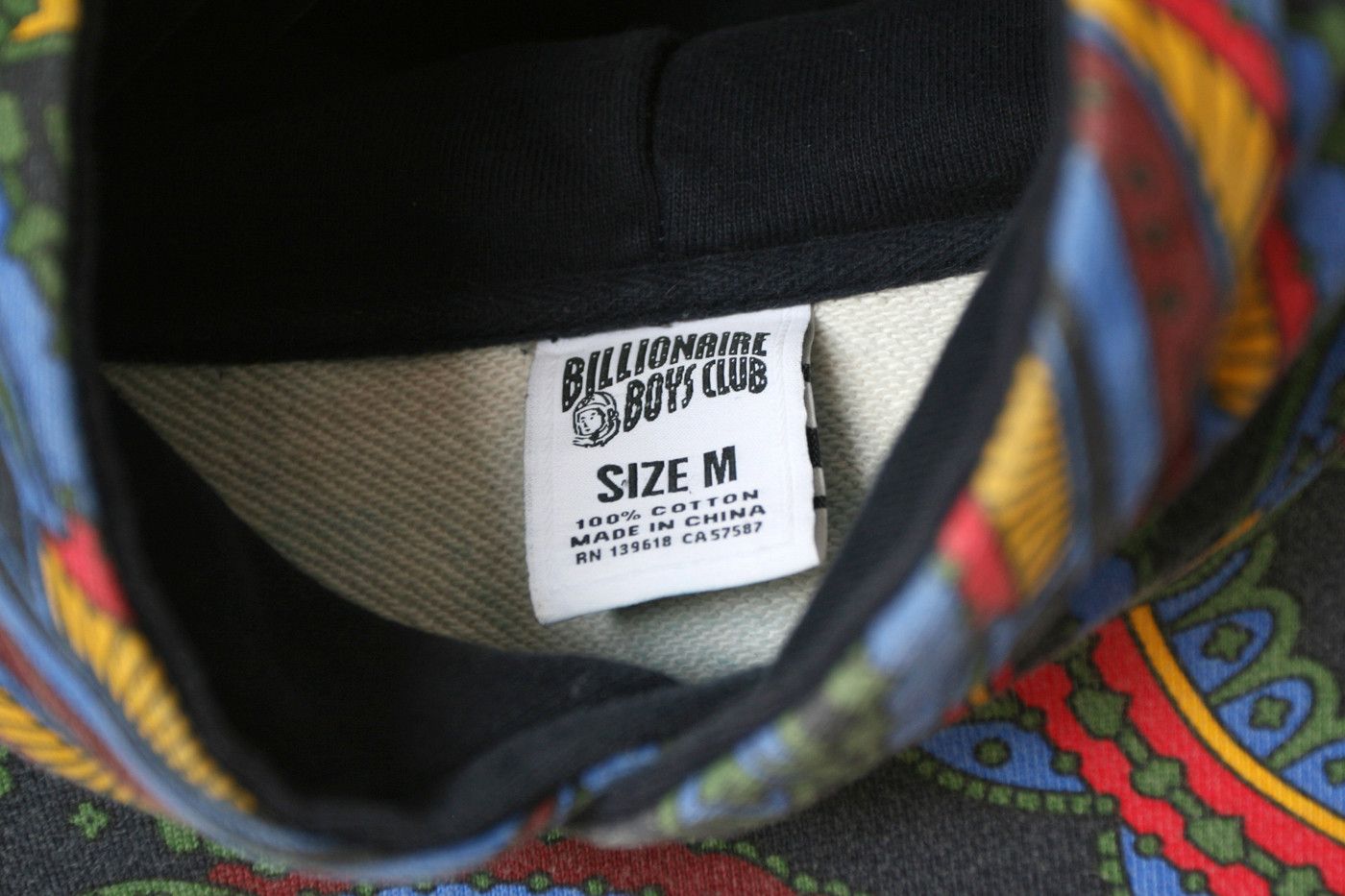 Billionaire Boys Club Billionaire Boys Club BBC Paisley Print Spell out Hoodie M Size US M / EU 48-50 / 2 - 7 Thumbnail