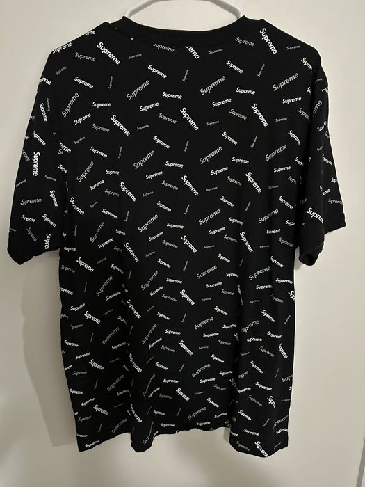 Supreme Supreme All Over Logo Print Tee | Grailed