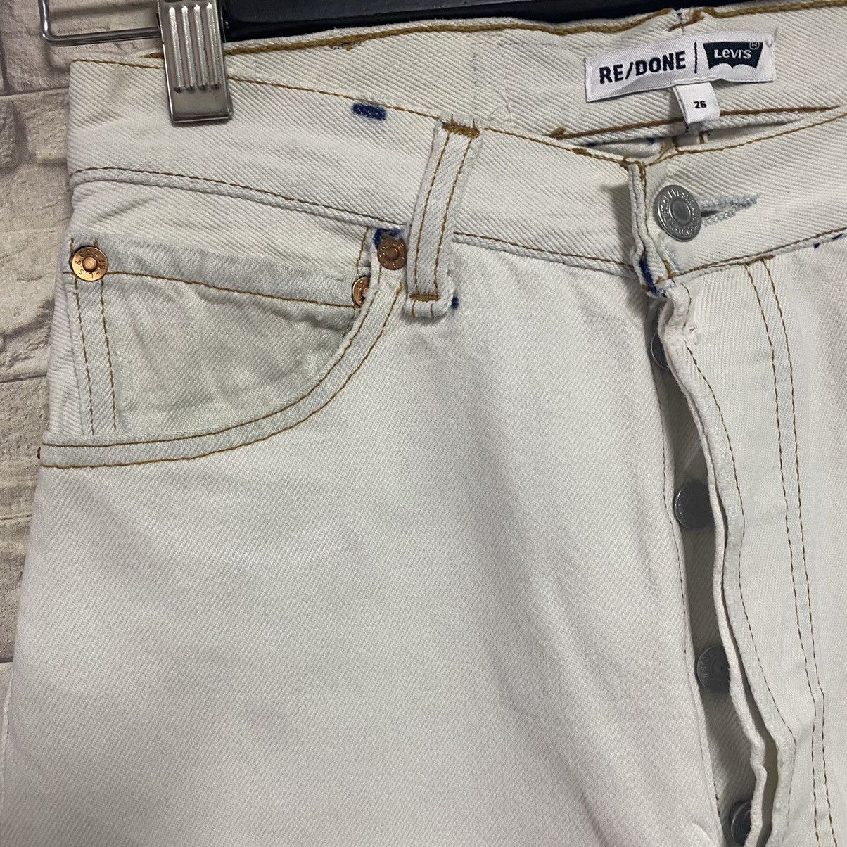 RE/DONE Re/Done Denim Flare Jeans Reconstucted Size 26" / US 2 / IT 38 - 8 Thumbnail