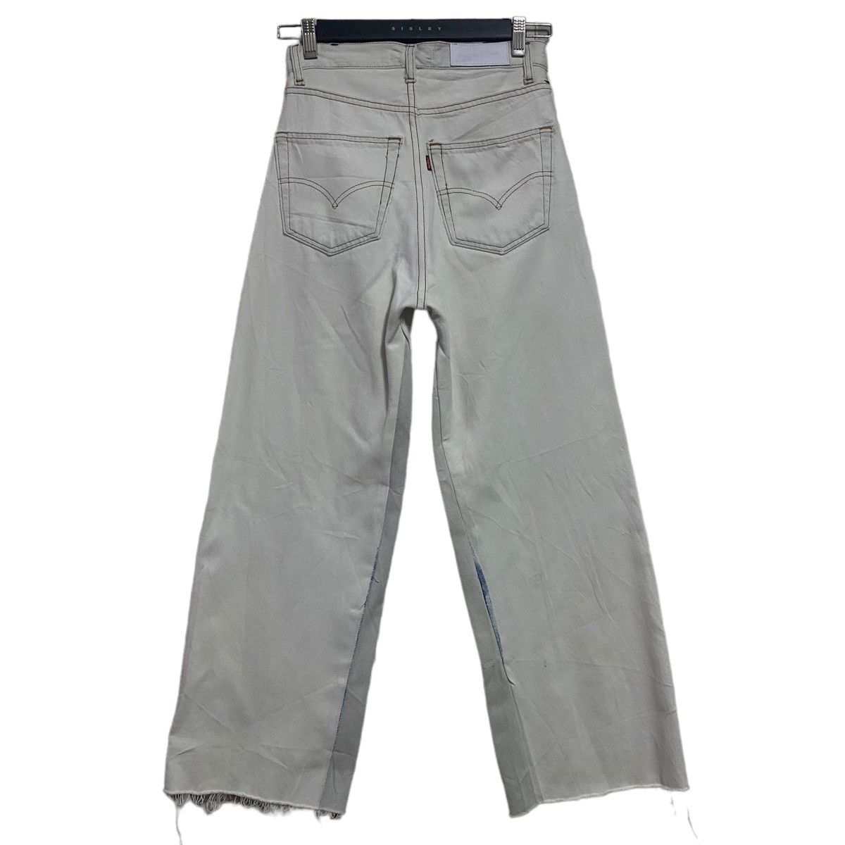 image of Levis x Redone Re/done Denim Flare Jeans Reconstucted in Milky White, Women's (Size 26)