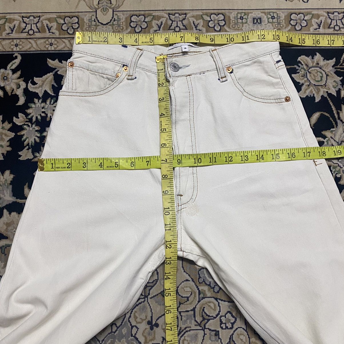 RE/DONE Re/Done Denim Flare Jeans Reconstucted Size 26" / US 2 / IT 38 - 22 Thumbnail