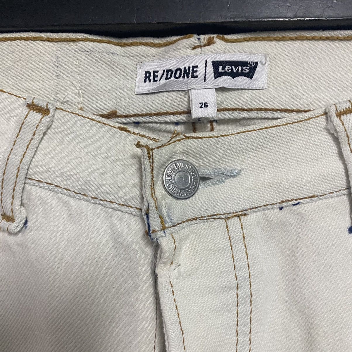 RE/DONE Re/Done Denim Flare Jeans Reconstucted Size 26" / US 2 / IT 38 - 7 Thumbnail