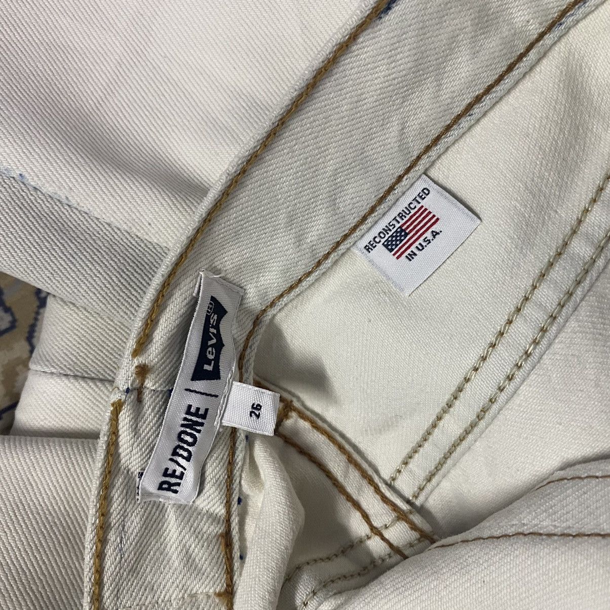 RE/DONE Re/Done Denim Flare Jeans Reconstucted Size 26" / US 2 / IT 38 - 20 Thumbnail