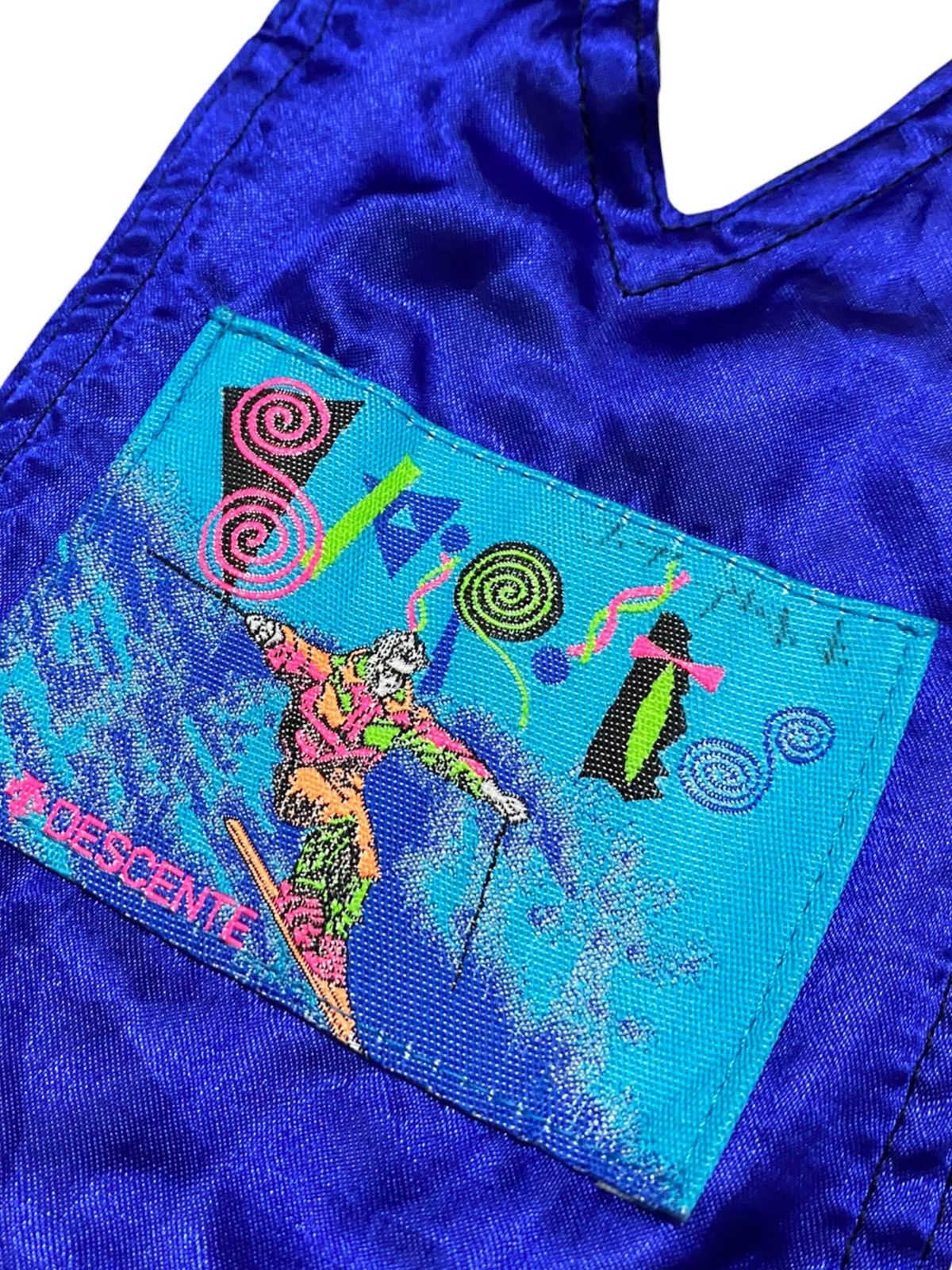 Descente × Vintage Rare Vtg 90s Descente Ski Overalls Winter Snow Jumpsuit Size US 31 - 11 Thumbnail