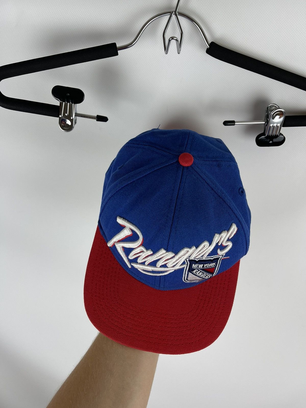 Mitchell & Ness New York Rangers Mitchell & Ness vintage big logo cap snap Size ONE SIZE - 4 Thumbnail