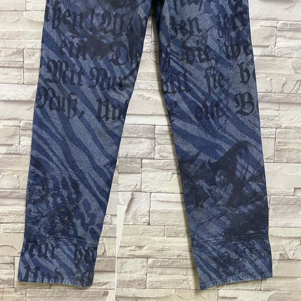 Yoshiyuki Konishi Yoshiyuki konishi All Over Printed Denim Jeans Size 26" / US 2 / IT 38 - 15 Thumbnail