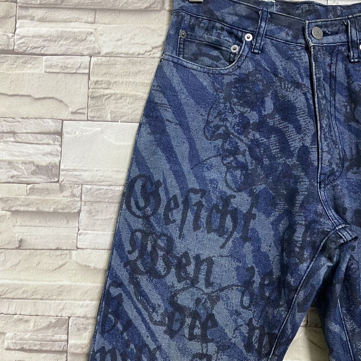 Yoshiyuki Konishi Yoshiyuki konishi All Over Printed Denim Jeans Size 26" / US 2 / IT 38 - 7 Thumbnail
