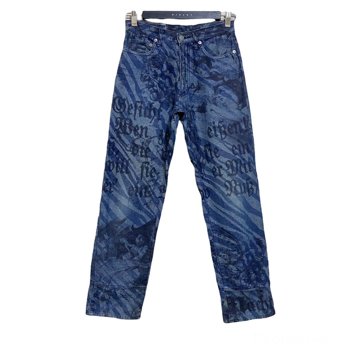 Yoshiyuki Konishi Yoshiyuki konishi All Over Printed Denim Jeans Size 26" / US 2 / IT 38 - 2 Thumbnail