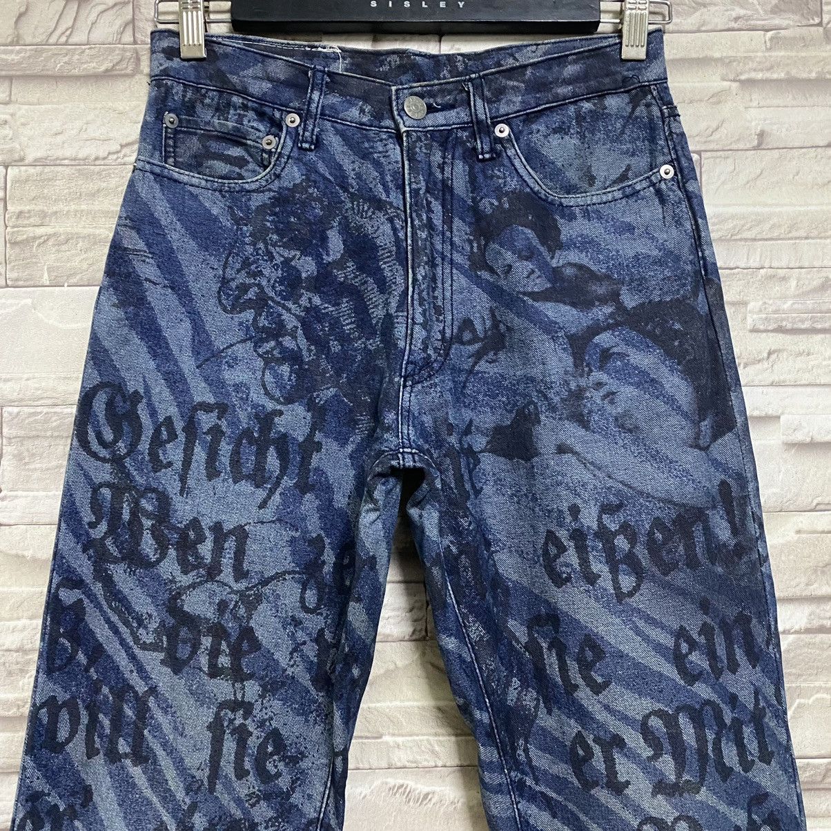 Yoshiyuki Konishi Yoshiyuki konishi All Over Printed Denim Jeans Size 26" / US 2 / IT 38 - 5 Thumbnail